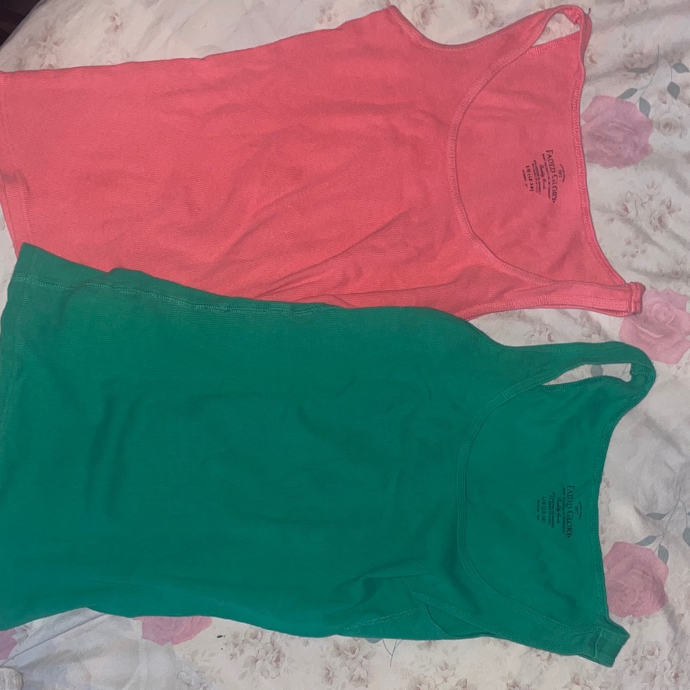 Faded Glory Vibrant Green Top